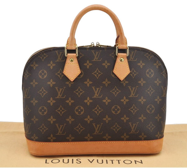 Authentic Louis Vuitton Monogram Alma Hand Bag Purse M51130 LV 3147I