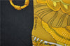 Authentic HERMES Carre 90 Scarf "SOLEIL DE SOIE" Silk Black 3148D