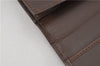 Authentic GUCCI Vintage Long Wallet Purse GG Canvas Leather Brown 3148F