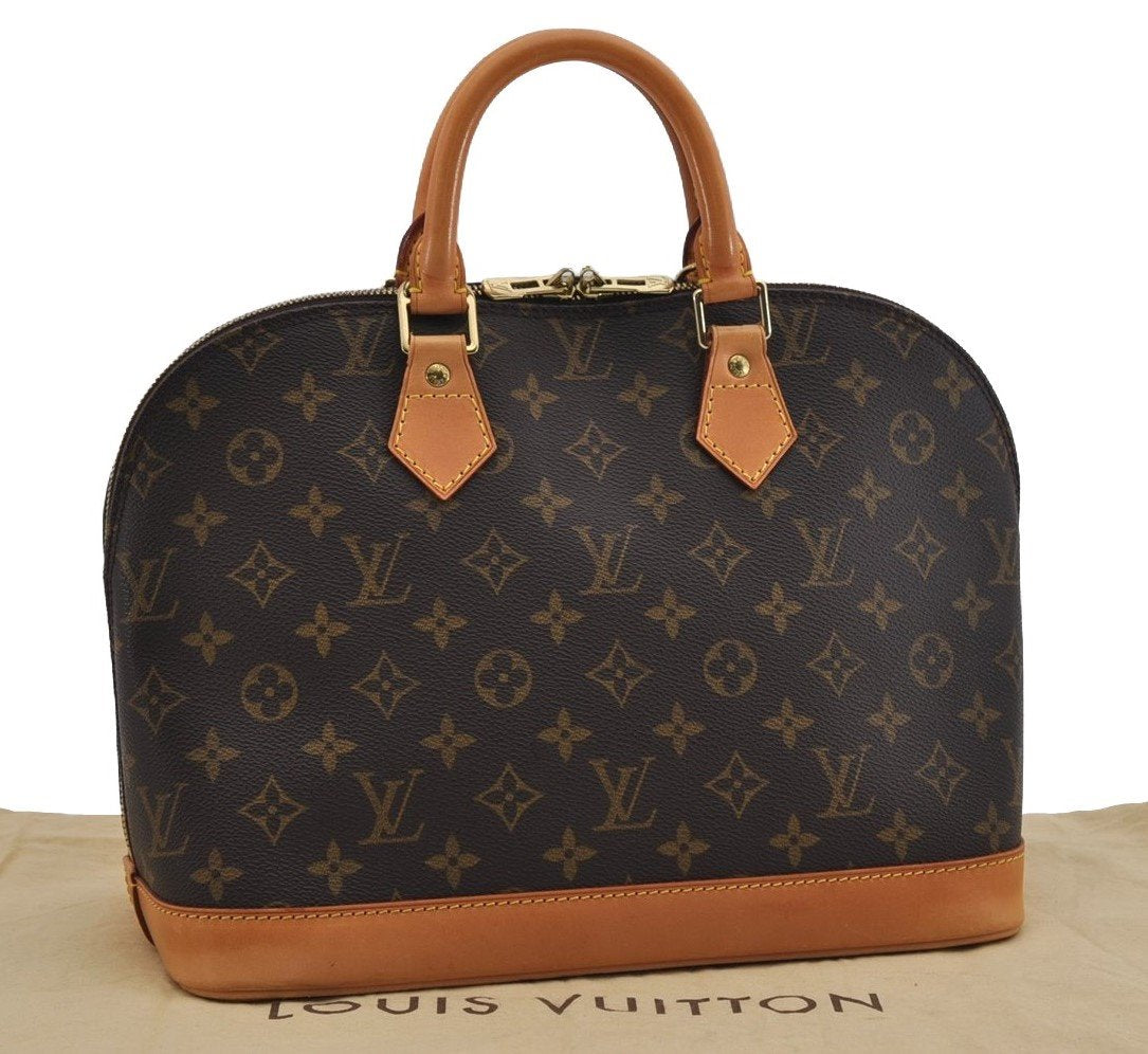 Authentic Louis Vuitton Monogram Alma Hand Bag Purse M51130 LV 3148I