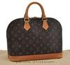 Authentic Louis Vuitton Monogram Alma Hand Bag Purse M51130 LV 3148I