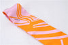 Authentic HERMES Twilly Scarf "Les Coupes Tattoo" Silk Orange Pink Box 3149D