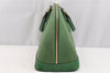 Authentic Louis Vuitton Epi Alma PM Hand Bag Green M52144 LV 3151I