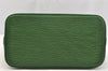 Authentic Louis Vuitton Epi Alma PM Hand Bag Green M52144 LV 3151I