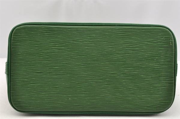 Authentic Louis Vuitton Epi Alma PM Hand Bag Green M52144 LV 3151I