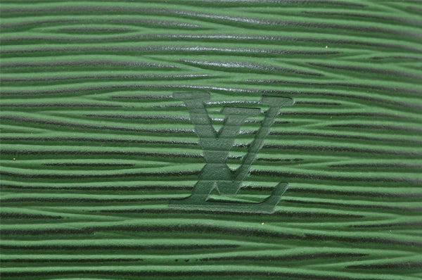 Authentic Louis Vuitton Epi Alma PM Hand Bag Green M52144 LV 3151I