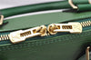 Authentic Louis Vuitton Epi Alma PM Hand Bag Green M52144 LV 3151I
