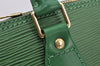 Authentic Louis Vuitton Epi Alma PM Hand Bag Green M52144 LV 3151I