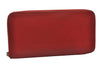 Authentic HERMES Azap Silk In Vintage Long Wallet Purse Leather Red Junk 3152I