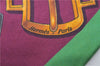 Authentic HERMES Twilly Scarf "BOUCLERIE D'ATTELAGE" Silk Green Purple 3153D