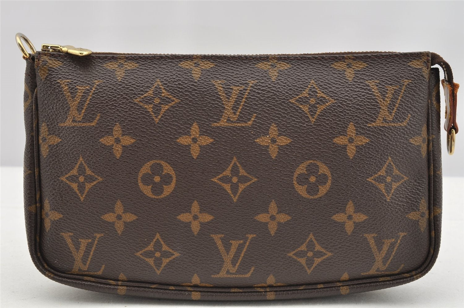Authentic Louis Vuitton Monogram Pochette Accessoires Pouch M51980 LV 3154I