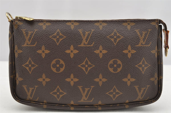 Authentic Louis Vuitton Monogram Pochette Accessoires Pouch M51980 LV 3154I