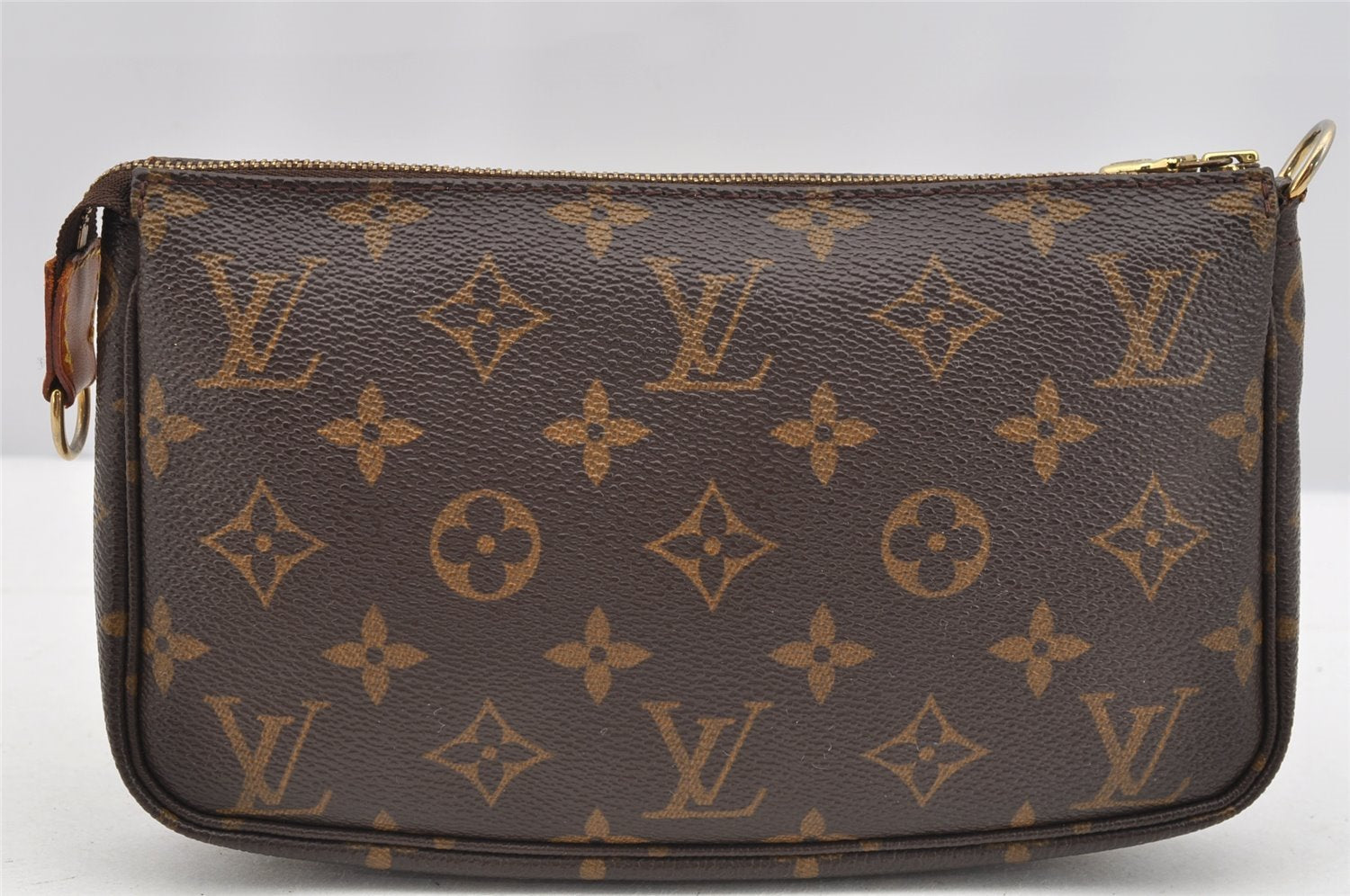 Authentic Louis Vuitton Monogram Pochette Accessoires Pouch M51980 LV 3154I