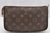 Authentic Louis Vuitton Monogram Pochette Accessoires Pouch M51980 LV 3154I