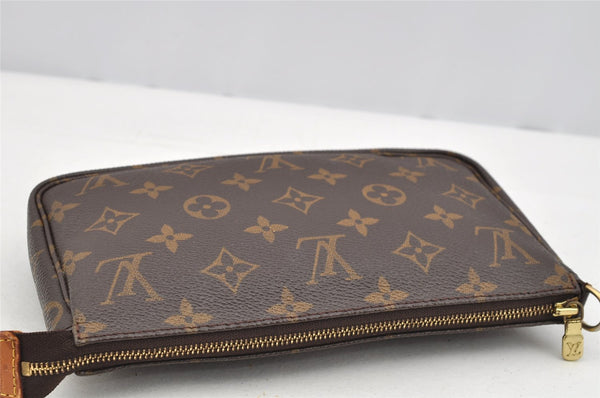 Authentic Louis Vuitton Monogram Pochette Accessoires Pouch M51980 LV 3154I