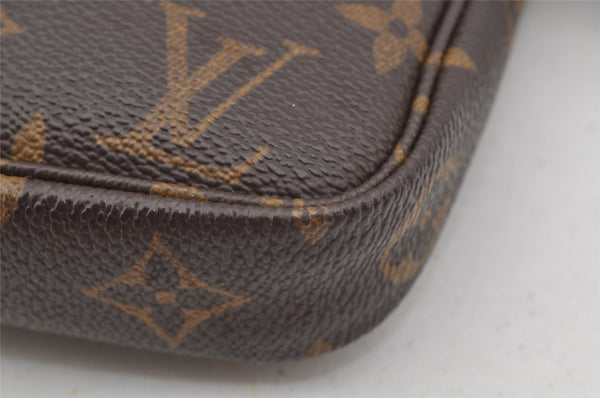 Authentic Louis Vuitton Monogram Pochette Accessoires Pouch M51980 LV 3154I