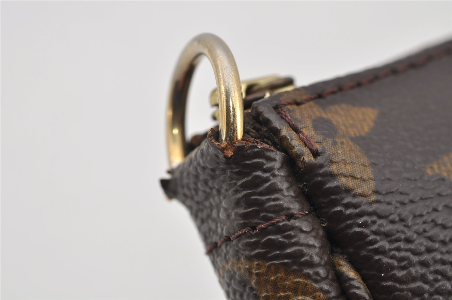 Authentic Louis Vuitton Monogram Pochette Accessoires Pouch M51980 LV 3154I