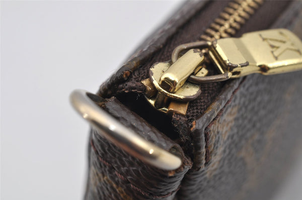 Authentic Louis Vuitton Monogram Pochette Accessoires Pouch M51980 LV 3154I