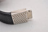 Authentic Louis Vuitton Damier Graphite Bracelet Pull It Black M6300E LV 3155I