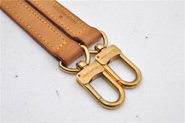 Authentic Louis Vuitton Leather Shoulder Strap Beige 39.4