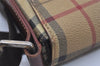 Authentic BURBERRY Nova Check Shoulder Cross Body Bag PVC Leather Beige 3158I