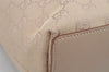 Authentic GUCCI Shoulder Tote Bag Purse GG Canvas Leather 31244 Beige 3159I