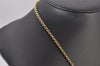 Authentic Christian Dior Gold Tone Rhinestone Chain Pendant Necklace Box 3161I