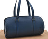 Authentic Louis Vuitton Epi Soufflot Hand Bag Blue M52225 LV 3162D