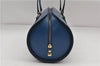 Authentic Louis Vuitton Epi Soufflot Hand Bag Blue M52225 LV 3162D