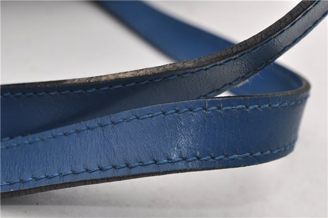 Authentic Louis Vuitton Epi Soufflot Hand Bag Blue M52225 LV 3162D