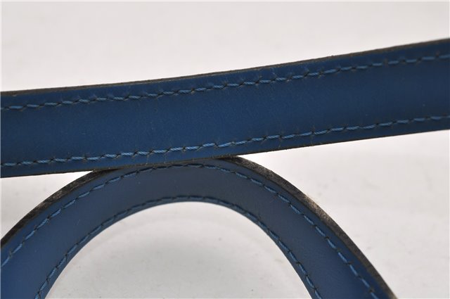 Authentic Louis Vuitton Epi Soufflot Hand Bag Blue M52225 LV 3162D