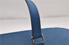 Authentic Louis Vuitton Epi Soufflot Hand Bag Blue M52225 LV 3162D