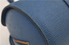 Authentic Louis Vuitton Epi Soufflot Hand Bag Blue M52225 LV 3162D