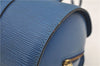 Authentic Louis Vuitton Epi Soufflot Hand Bag Blue M52225 LV 3162D