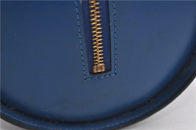 Authentic Louis Vuitton Epi Soufflot Hand Bag Blue M52225 LV 3162D