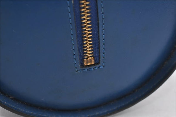 Authentic Louis Vuitton Epi Soufflot Hand Bag Blue M52225 LV 3162D