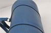 Authentic Louis Vuitton Epi Soufflot Hand Bag Blue M52225 LV 3162D