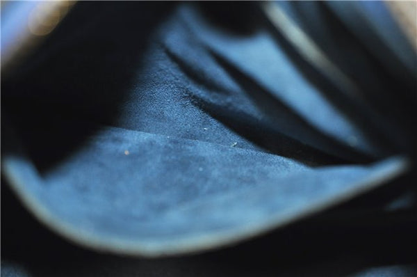 Authentic Louis Vuitton Epi Soufflot Hand Bag Blue M52225 LV 3162D