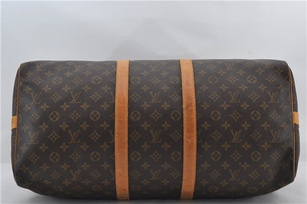 Authentic Louis Vuitton Monogram Keepall Bandouliere 55 M41414 Boston Bag 3162E