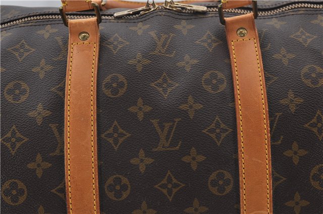 Authentic Louis Vuitton Monogram Keepall Bandouliere 55 M41414 Boston Bag 3162E