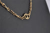 Authentic Christian Dior Gold Tone Chain Pendant Necklace CD 3162I