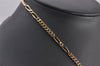 Authentic Christian Dior Gold Tone Chain Pendant Necklace CD 3162I