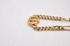 Authentic Christian Dior Gold Tone Chain Pendant Necklace CD 3162I