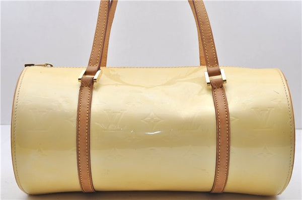 Authentic Louis Vuitton Vernis Bedford Hand Bag Light Yellow M91331 LV 3163D