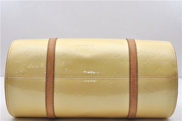 Authentic Louis Vuitton Vernis Bedford Hand Bag Light Yellow M91331 LV 3163D