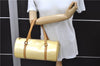 Authentic Louis Vuitton Vernis Bedford Hand Bag Light Yellow M91331 LV 3163D