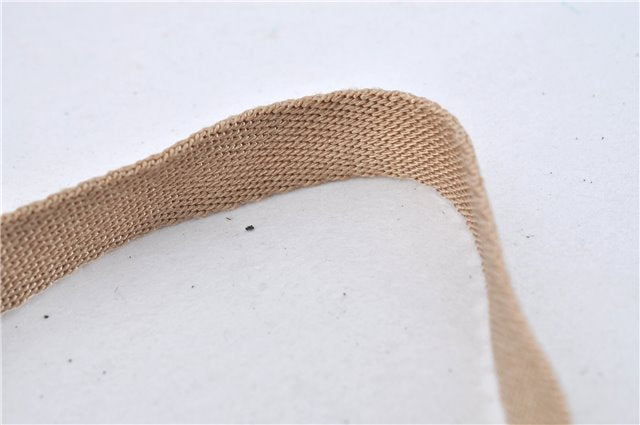 Authentic GUCCI Vintage Hand Bag Pouch Purse Leather Canvas 92821 Beige 3163F