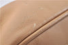 Authentic GUCCI Vintage Hand Bag Pouch Purse Leather Canvas 92821 Beige 3163F