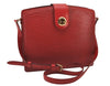 Authentic Louis Vuitton Epi Capucines Shoulder Cross Bag Red M52347 LV 3163I