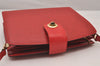 Authentic Louis Vuitton Epi Capucines Shoulder Cross Bag Red M52347 LV 3163I